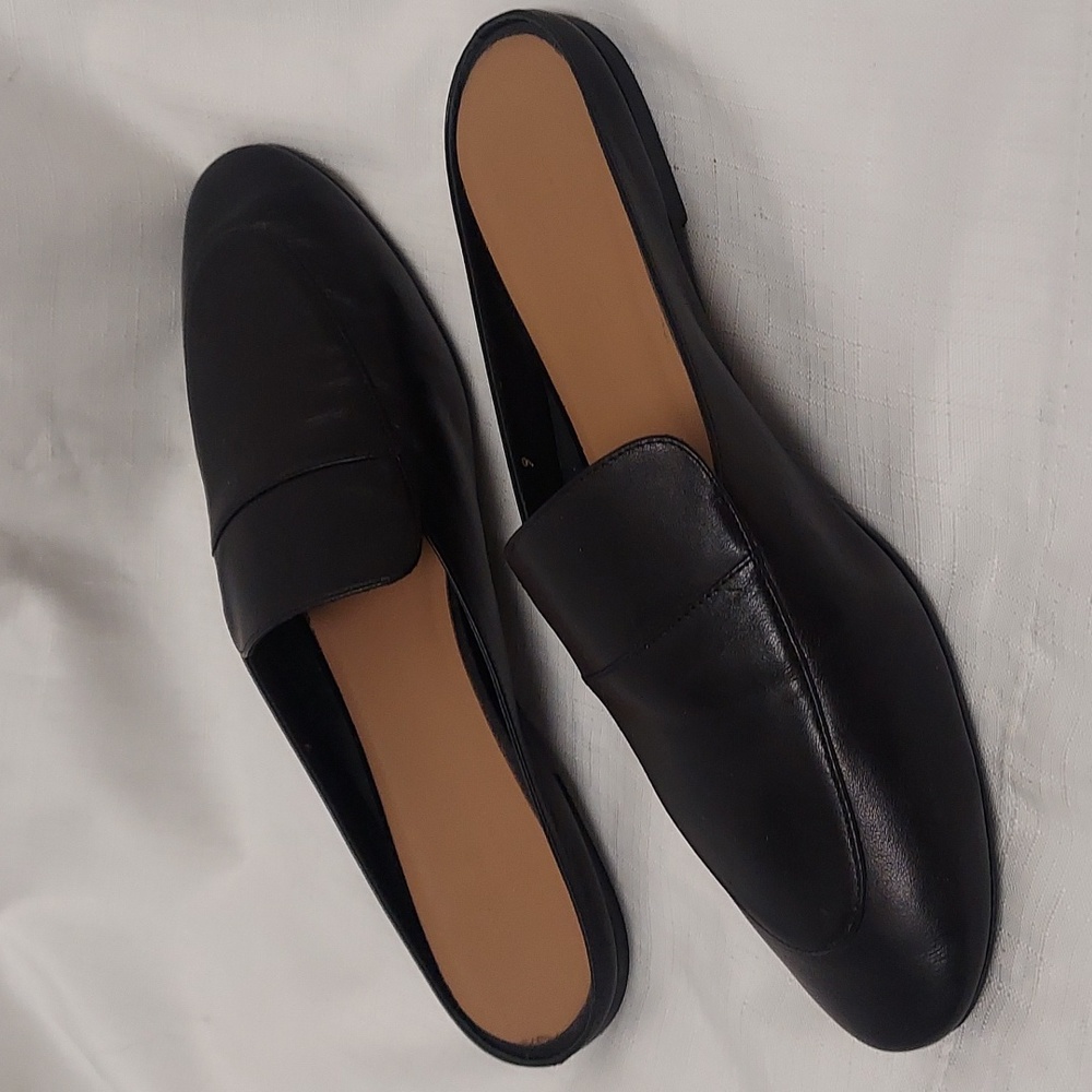 EVERLANE The Day Loafer Mule Black Leather